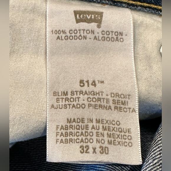 Levi’s 514 Slim Straight Jeans with Distressing in a size 32 x 30 in 100% cotton - Picture 8 of 8